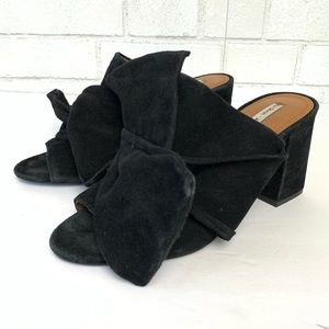 & Other Stories Slip On Bow Block Heel Pumps 6,5